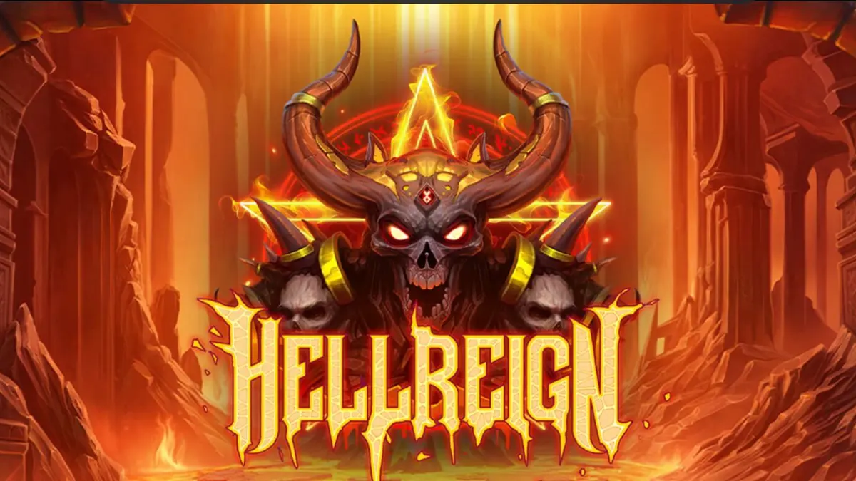 Interface sombria e demoníaca do jogo Hellreign Scatter Magnet