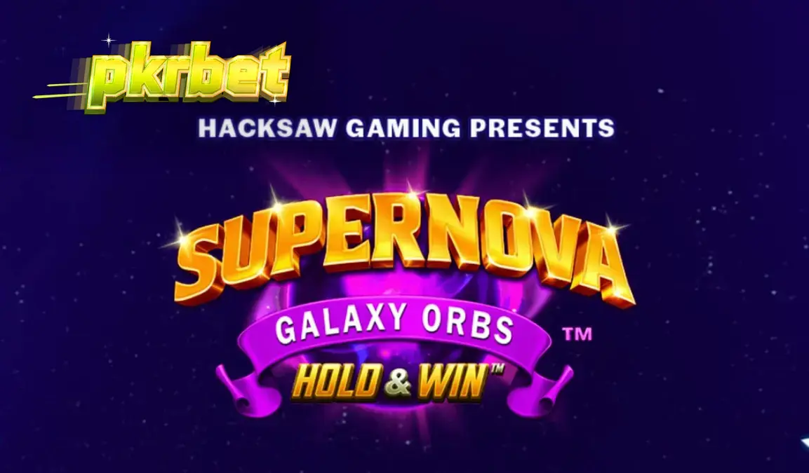 Interface do jogo de slot Supernova Galaxy Orbs com elementos cósmicos e frutas retrô